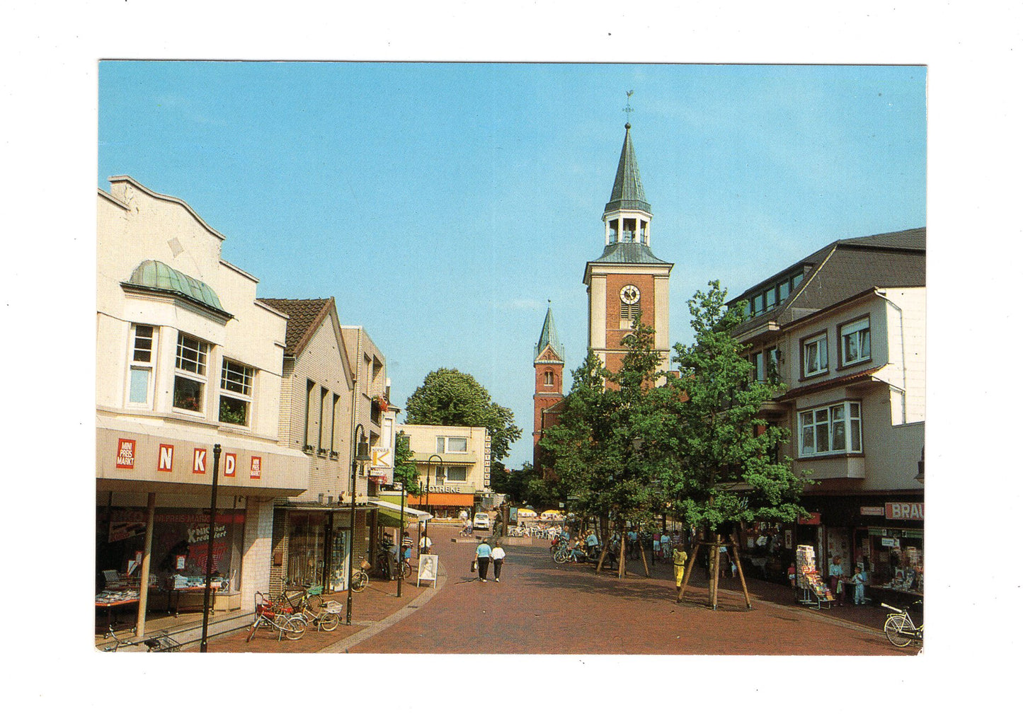 Ansichtskarte Lohne / Oldenburg / Fußgängerzone