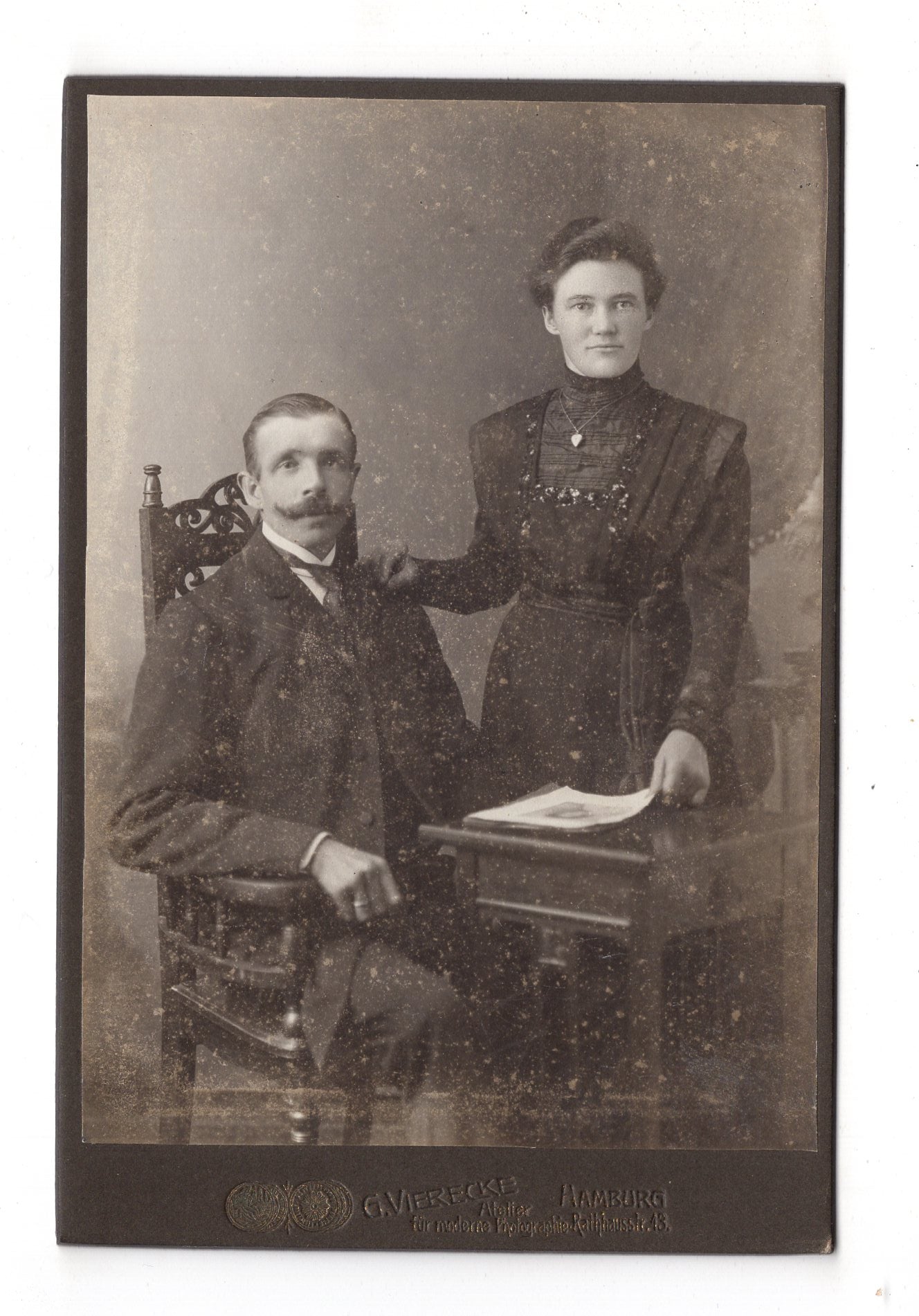 Fotografie Feines Paar - Hamburg 1900er / CAB X-32