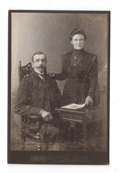 Fotografie Feines Paar - Hamburg 1900er / CAB X-32