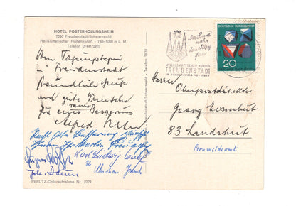 Ansichtskarte Hotel Posterholungsheim / Freudenstadt / Schwarzwald / H1-52