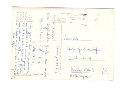 Ansichtskarte Venezia Venedig / Rio di S. Trovaso / Italien