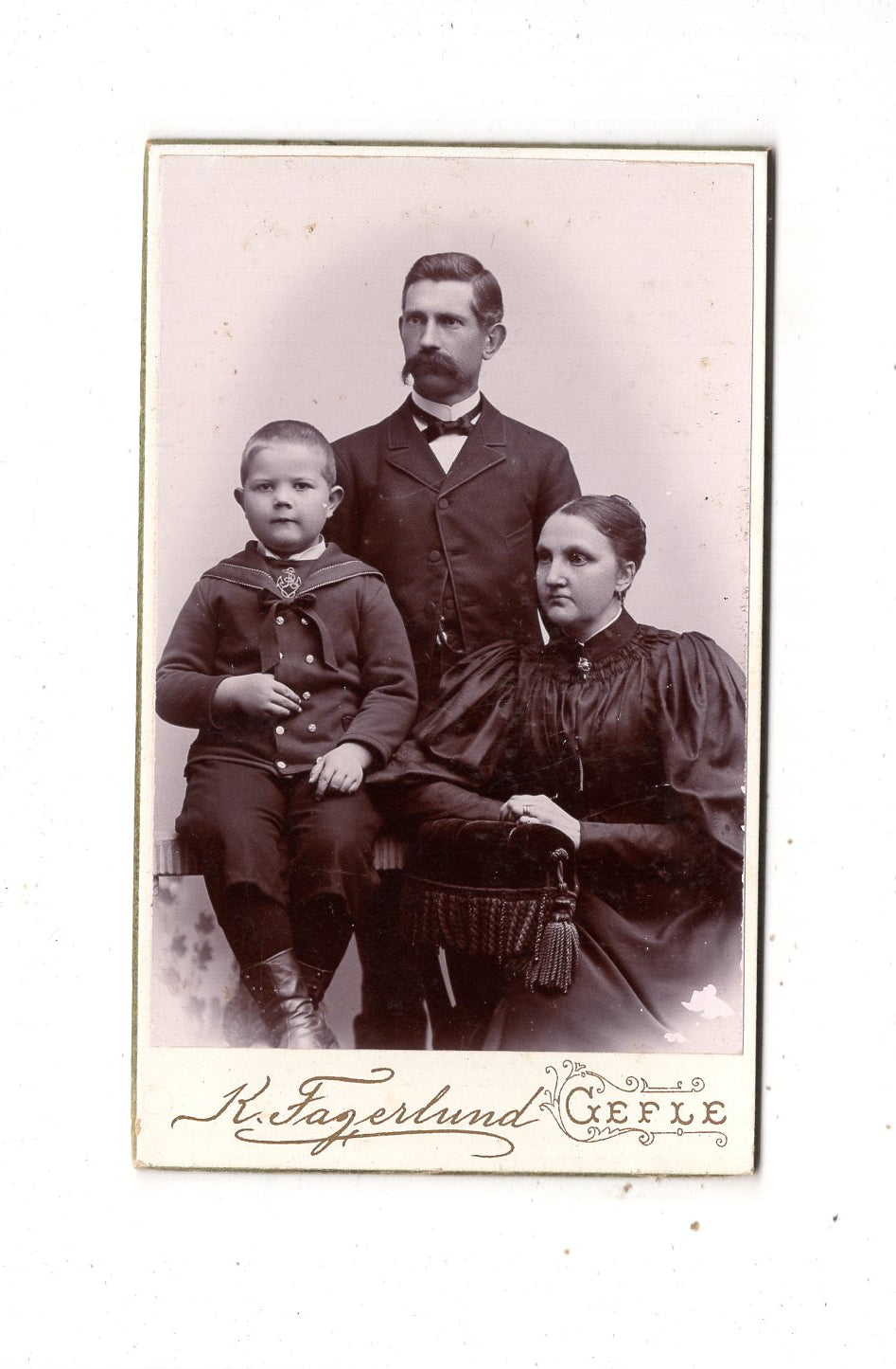Fotografie Schönes Familienbild - Gefle um 1900