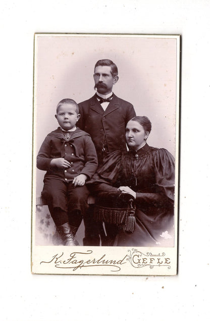 Fotografie Schönes Familienbild - Gefle um 1900