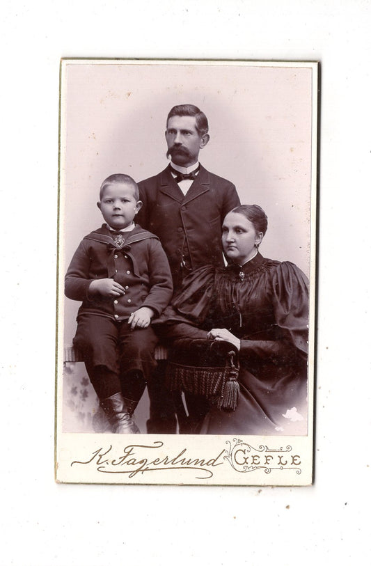 Fotografie Schönes Familienbild - Gefle um 1900
