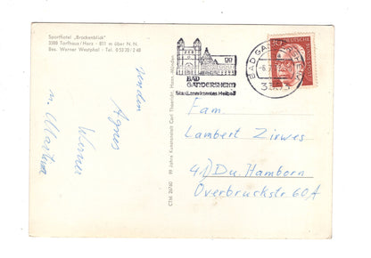 Ansichtskarte Torfhaus / Oberharz / Sporthotel Brockenblick / K1-55