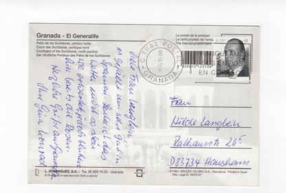 Ansichtskarte Granada / El Generalife / Spanien