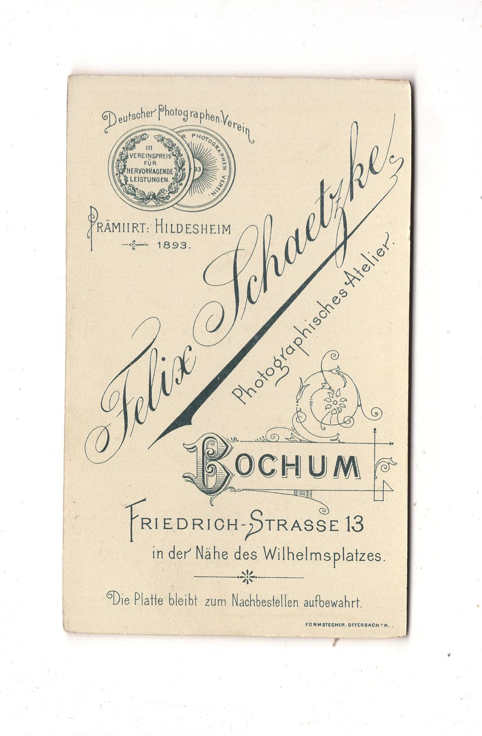 Fotografie Niedlicher kleiner Junge - Bochum 1890er / CDV M1-22