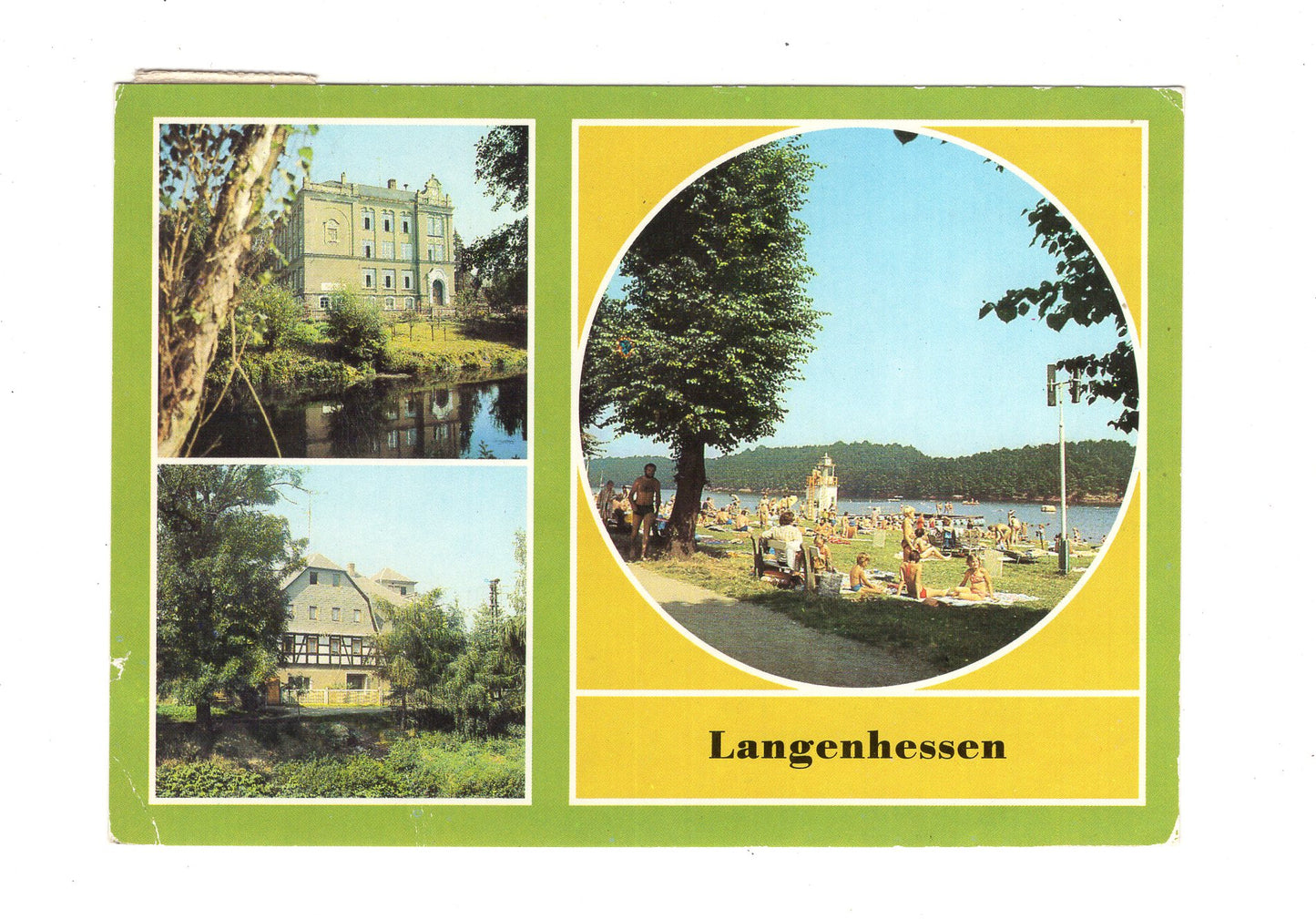 Ansichtskarte Langenhessen / Kreis Werdau