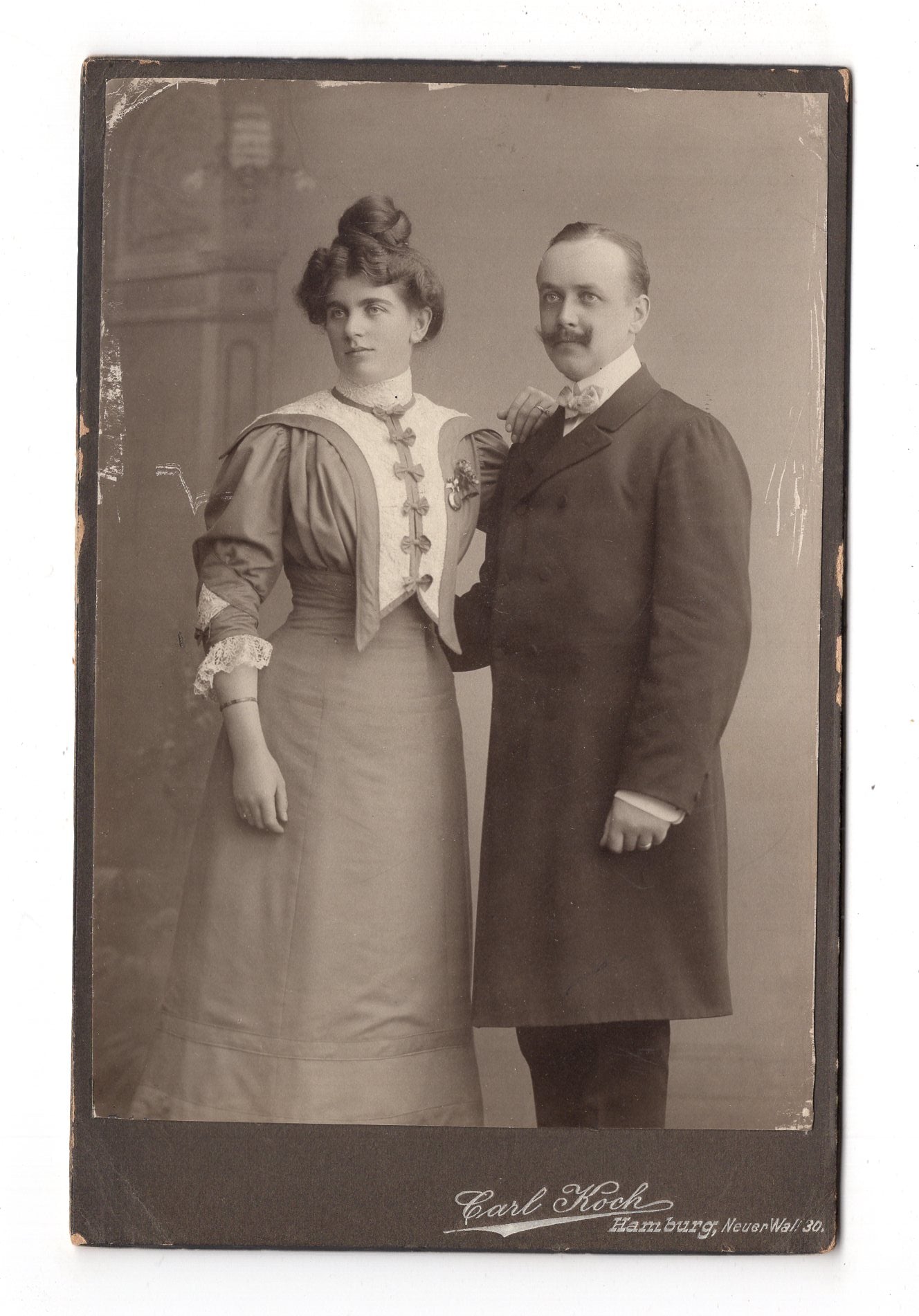 Fotografie Feines Paar - Hamburg 1900er / CAB X-32