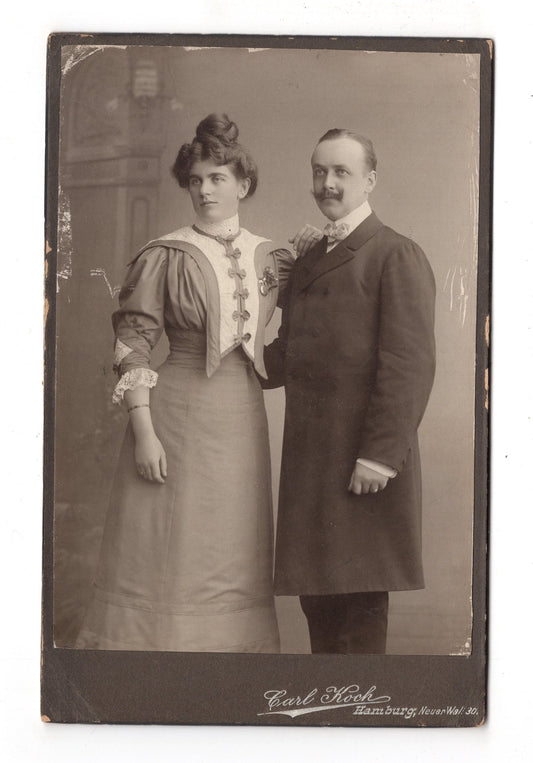 Fotografie Feines Paar - Hamburg 1900er / CAB X-32