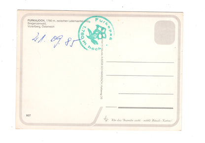 Ansichtskarte Furkajoch / Vorarlberg / Österreich