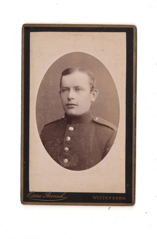 Fotografie Soldat - Wittenberg 1880er / CDV M1-02