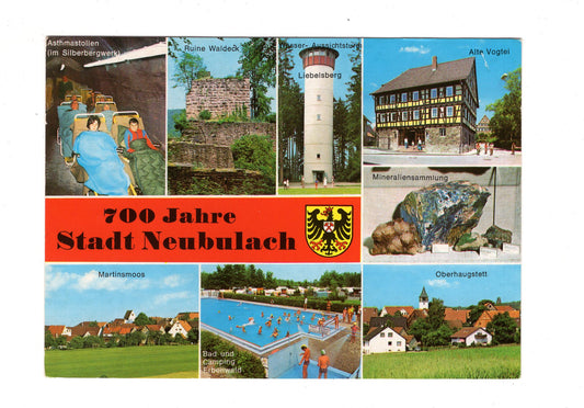 Ansichtskarte 700 Jahre Stadt Neubulach / Nördlicher Schwarzwald / H1-52