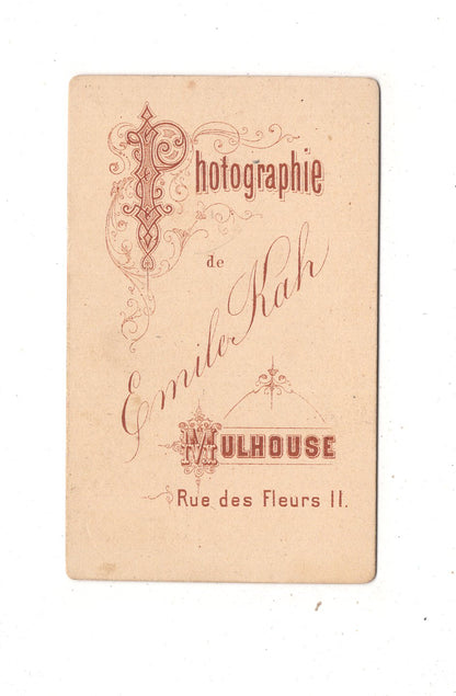 Fotografie Feiner Junge - Mulhouse Mülhausen 1870er / CDV N1-05