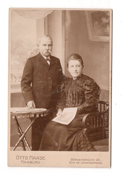 Fotografie Feines Paar - Hamburg 1890er / CAB X-32