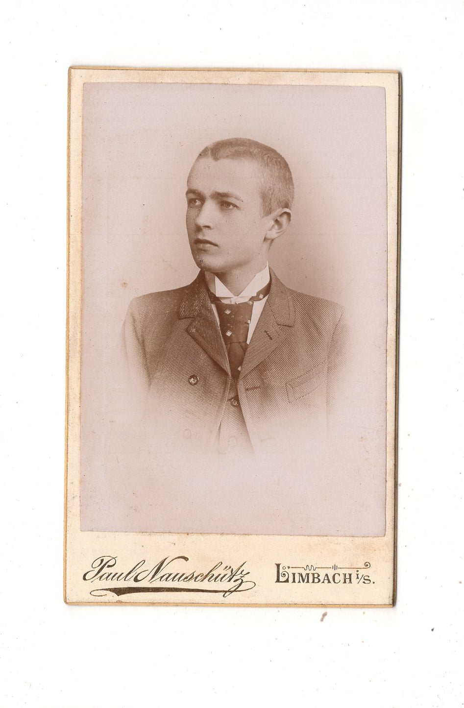 Fotografie Feiner Junge - Limbach 1890er / CDV N1-05