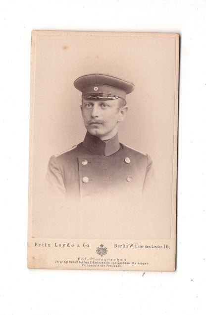 Fotografie Soldat - Berlin 1880er / CDV M1-02