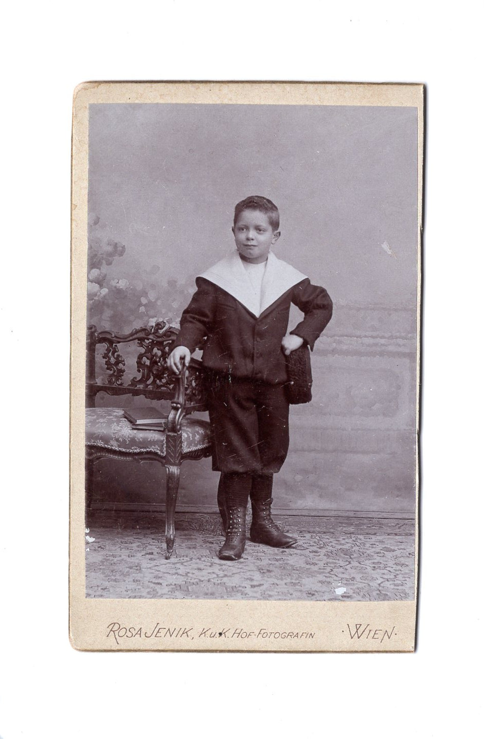 Fotografie Niedlicher kleiner Junge - Wien 1896