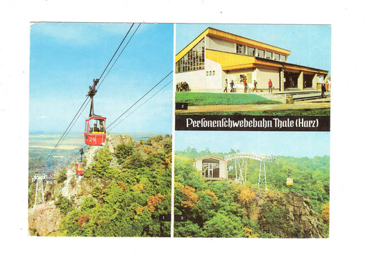Ansichtskarte Personenschwebebahn Thale / Harz / K1-55