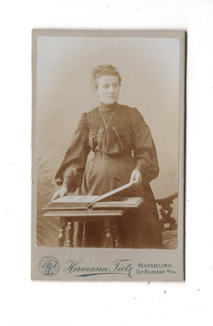 Fotografie Feine Dame - Hamburg um 1900