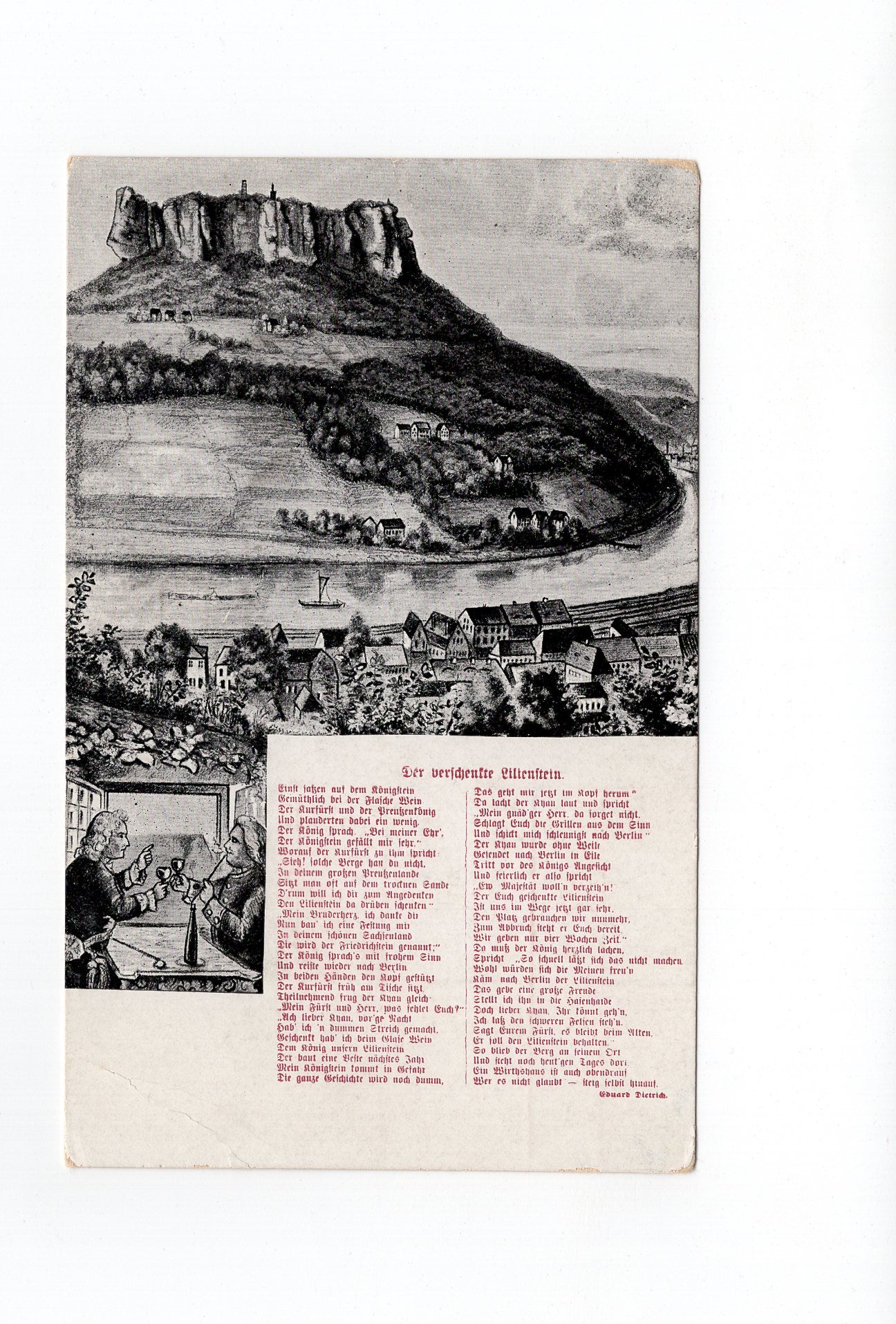 Ansichtskarte Sächsische Schweiz / Königstein / Lilienstein