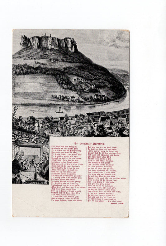 Ansichtskarte Sächsische Schweiz / Königstein / Lilienstein