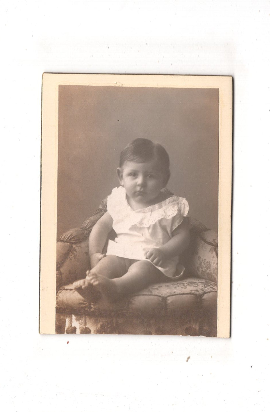 Fotografie Niedlicher kleiner Junge - Wittenberge um 1910 / CDV M1-22