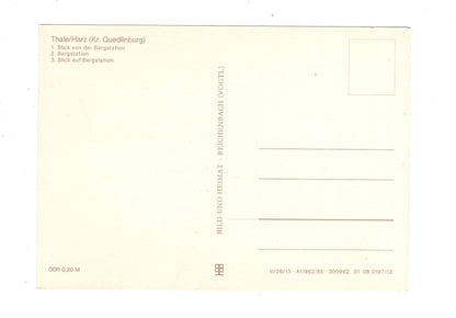 Ansichtskarte Personenschwebebahn Thale / Harz / K1-55