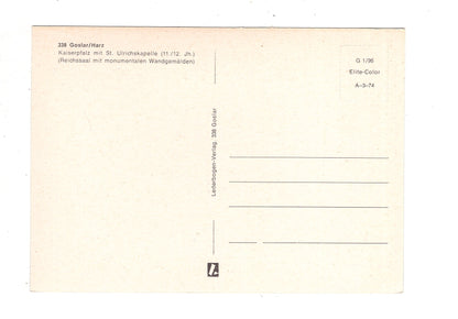 Ansichtskarte Goslar am Harz / Kaiserpfalz mit St. Ulrichskapelle / J1-63