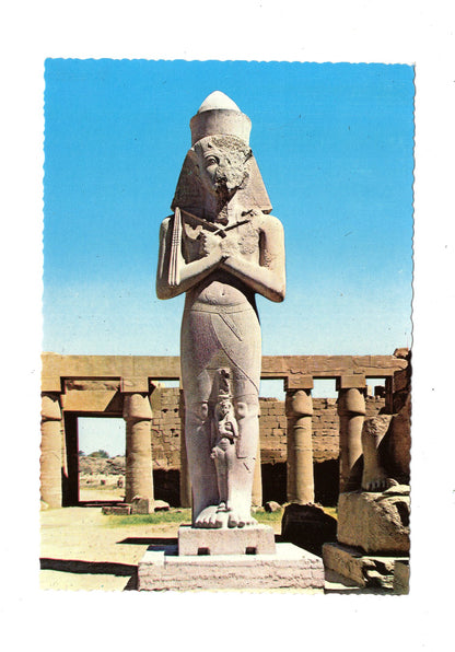 Ansichtskarte Luxor-Karnak / Phrao Pinutem und Frau / Ägypten