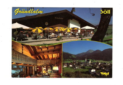 Ansichtskarte Bergrestaurant Gründlalm / Söll / Tirol / Österreich