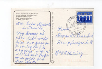 Ansichtskarte Grönenbach im Allgäu / Sanatorium Dr. Krautheim