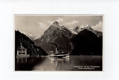 Ansichtskarte Tellskapelle an der Axenstraße / Vierwaldstättersee / Schweiz