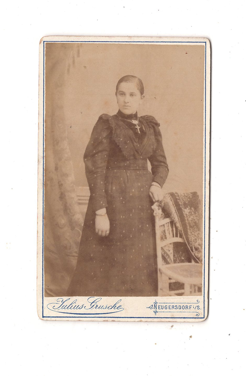 Fotografie Feine Dame - Neugersdorf 1880er