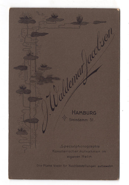 Fotografie Feines Paar - Hamburg um 1910 / CAB X-32