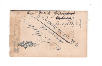 Fotografie Feiner Junge - Glauchau 1890er / CDV N1-05