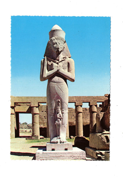 Ansichtskarte Luxor-Karnak / Phrao Pinutem und Frau / Ägypten