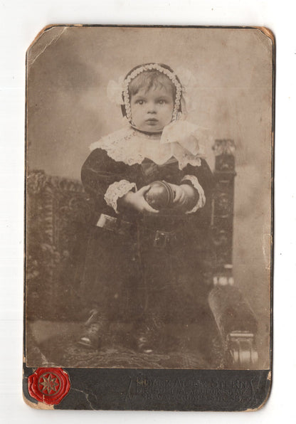 Fotografie Niedliches kleines Mädchen - Dresden um 1910