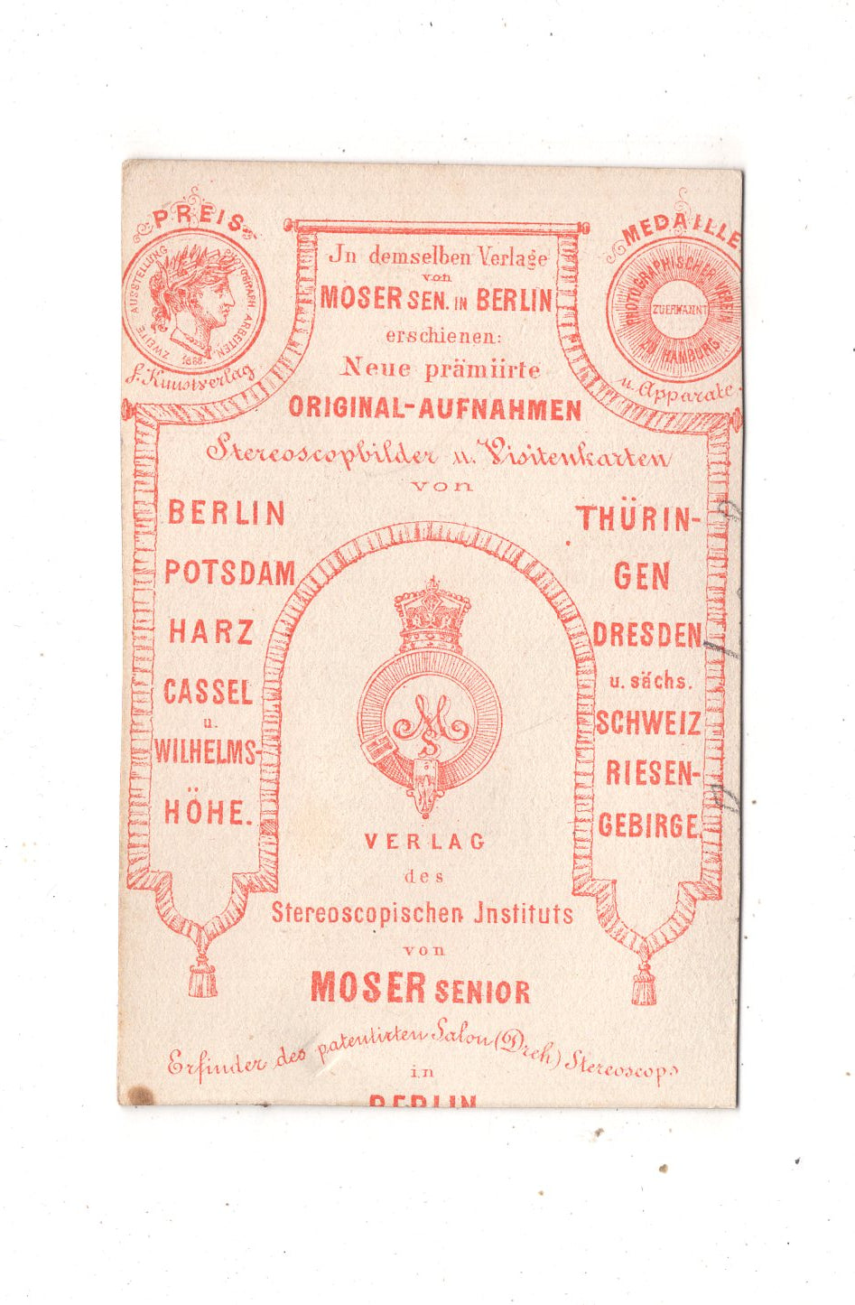 Fotografie Historisches Landschaftsbild - unbekannter Ort 1870er