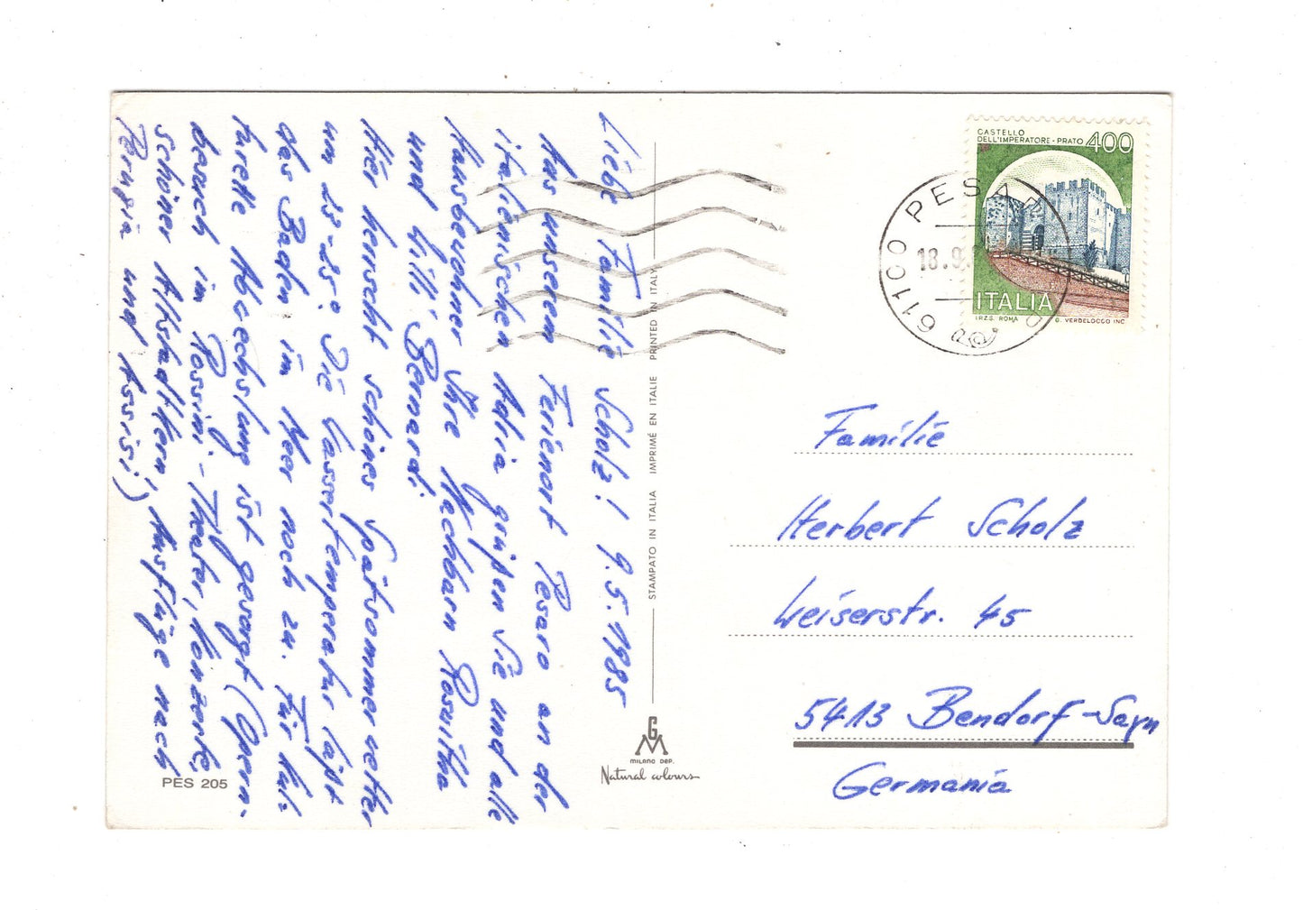 Ansichtskarte Pesaro / Italien / N1-61