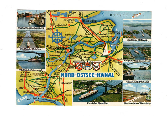 Ansichtskarte Nord-Ostsee-Kanal