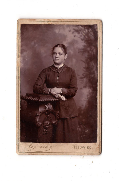 Fotografie Feine Dame - Neuwied 1880er