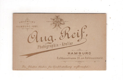 Fotografie Feine Dame mit Baby - Hamburg 1880er