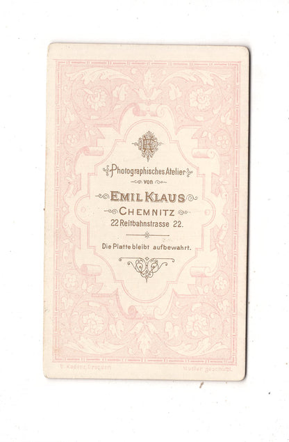 Fotografie Feiner Junge - Chemnitz um 1890 / CDV N1-05