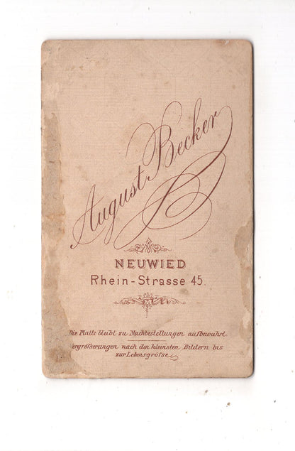 Fotografie Feine Dame - Neuwied 1880er