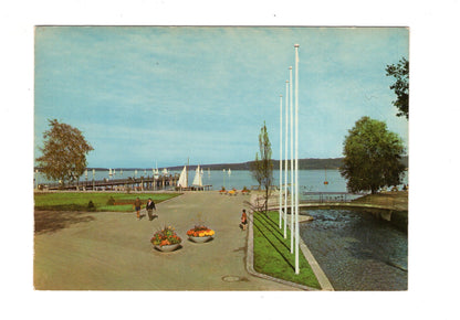 Ansichtskarte Dießen am Ammersee / Seepromenade am Dampfersteg / H1-68