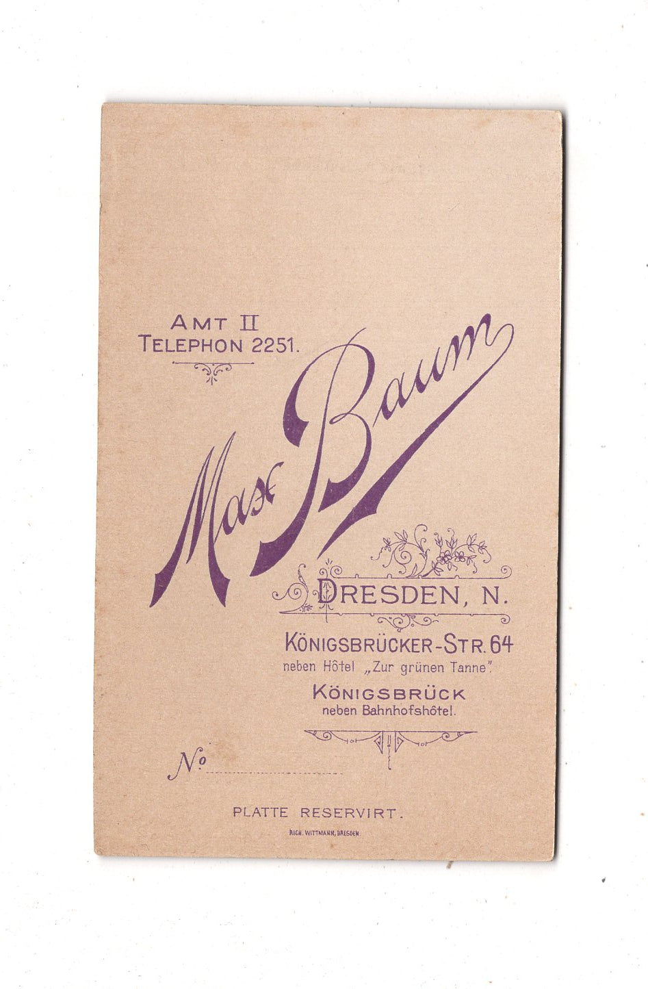 Fotografie Feines junges Mädchen - Dresden 1890er / CDV E1-35