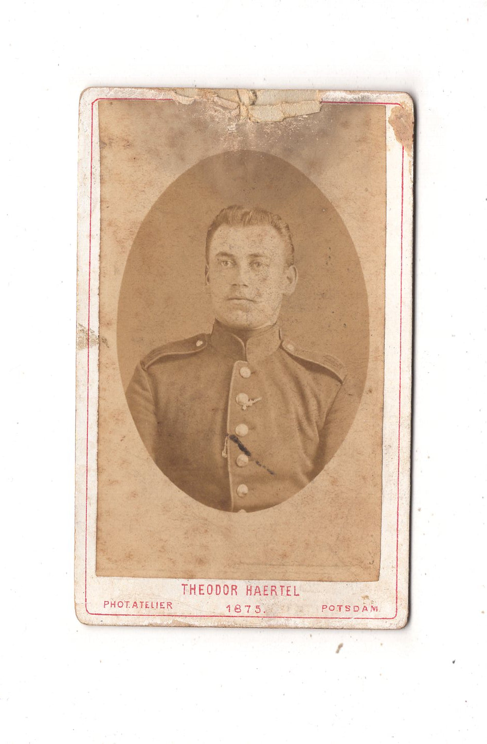 Fotografie Soldat - Potsdam 1875 / CDV M1-03