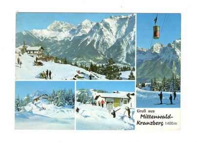 Ansichtskarte Mittenwald / Kranzberghaus mit Karwendel / G1-55