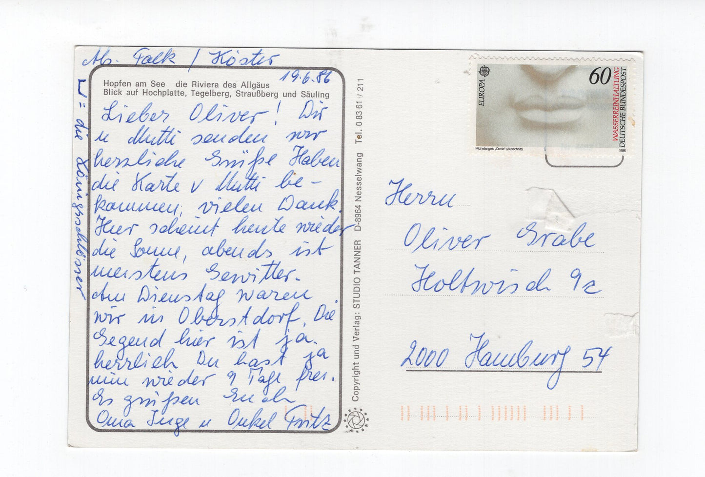 Ansichtskarte Hopfen am See